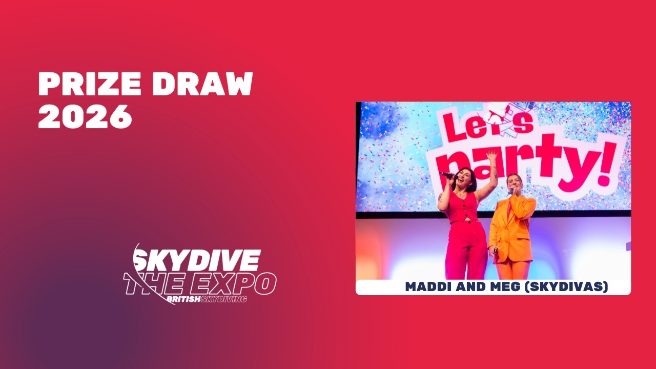 Prize draw 2026 with the Skydivas